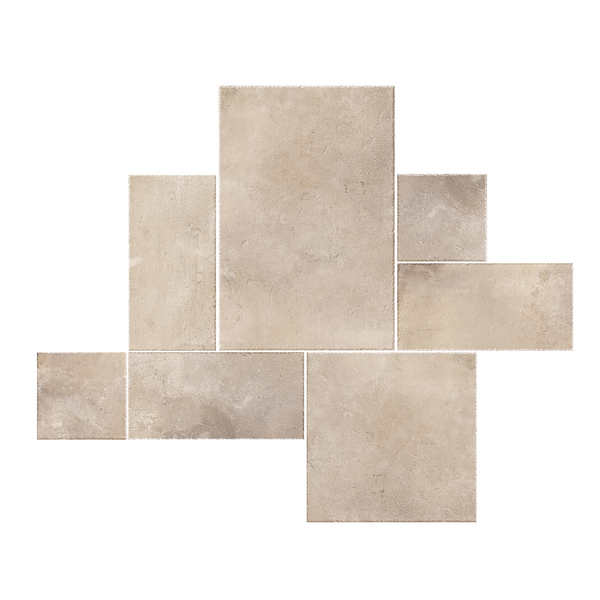 Sand Structured Microtec Textured French Pattern Tile (Box 0.72m2)