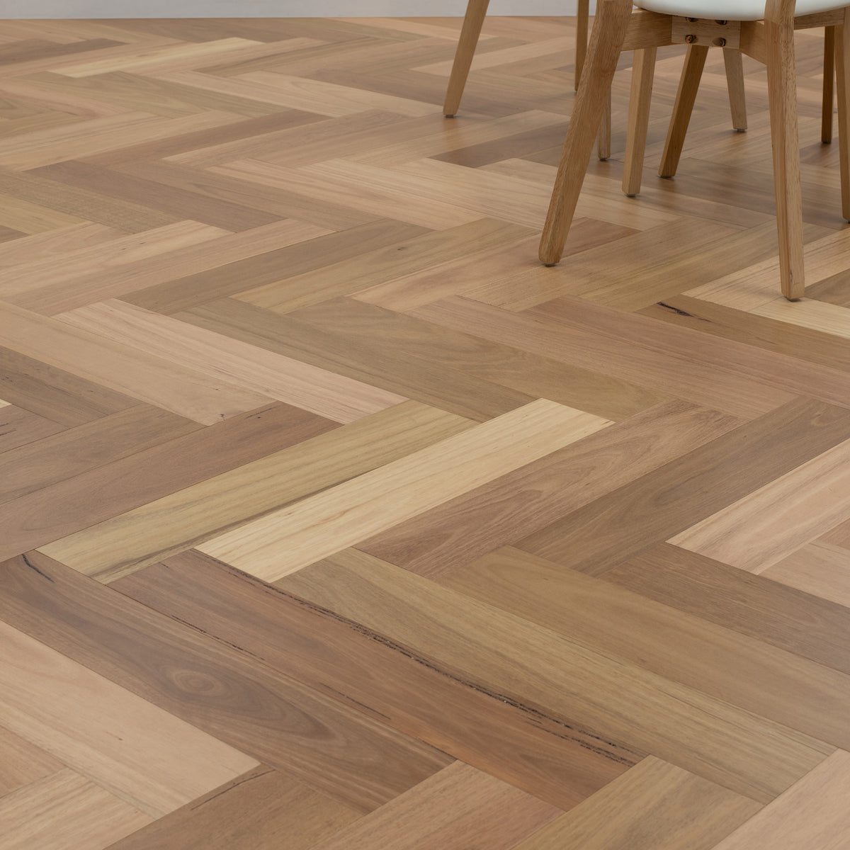 Blackbutt Herringbone Engineered Timber 14/3 - lifestyle view