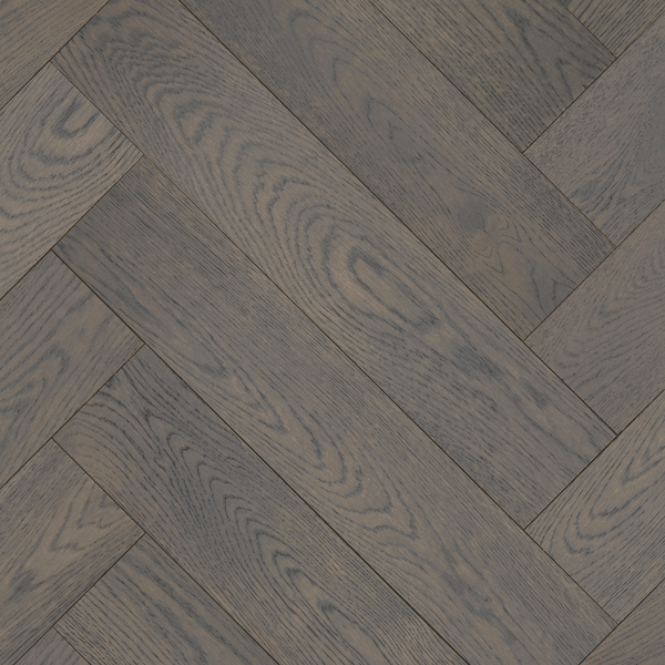 Enchant Farmhouse Grey Herringbone European Oak Engineered Timber Textured 14.5/3