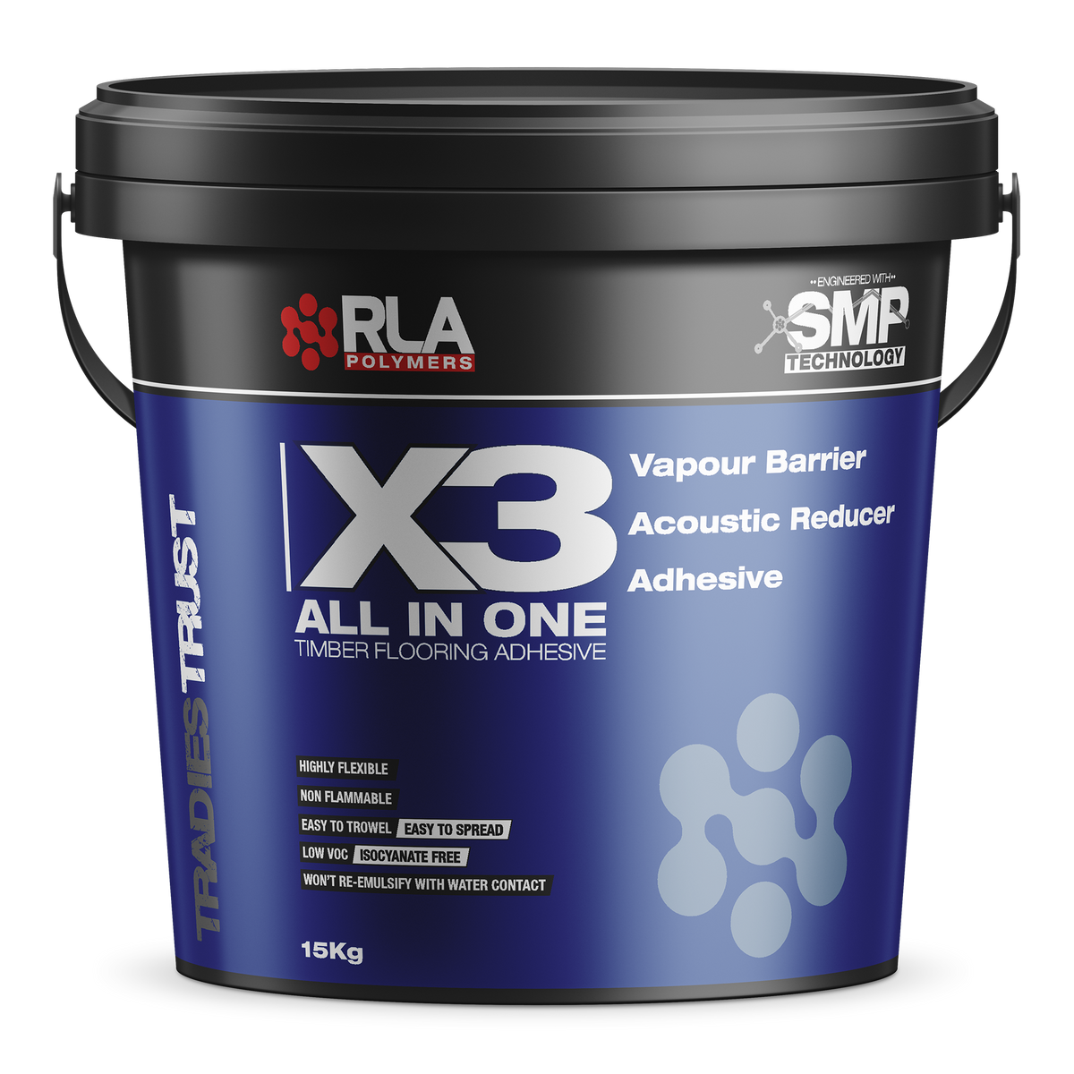 X3 SMP Timber Flooring Adhesive & Vapour Barrier 10L