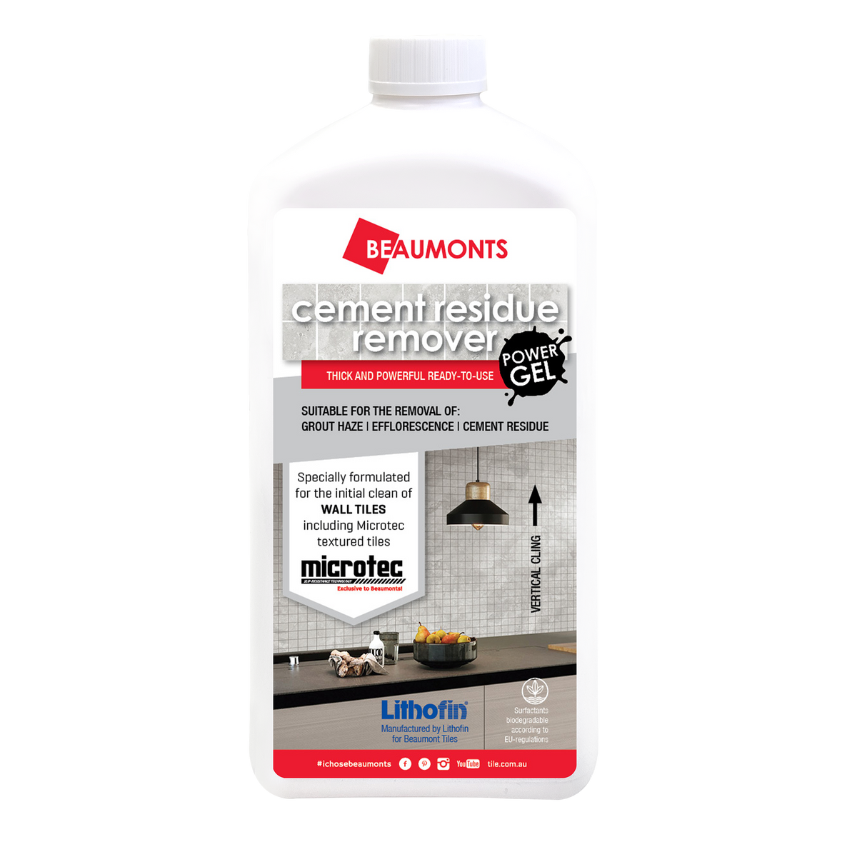 Cement Residue Remover WALL Power Gel 1L
