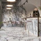 Note Viola Calacatta Silk Tile - lifestyle view