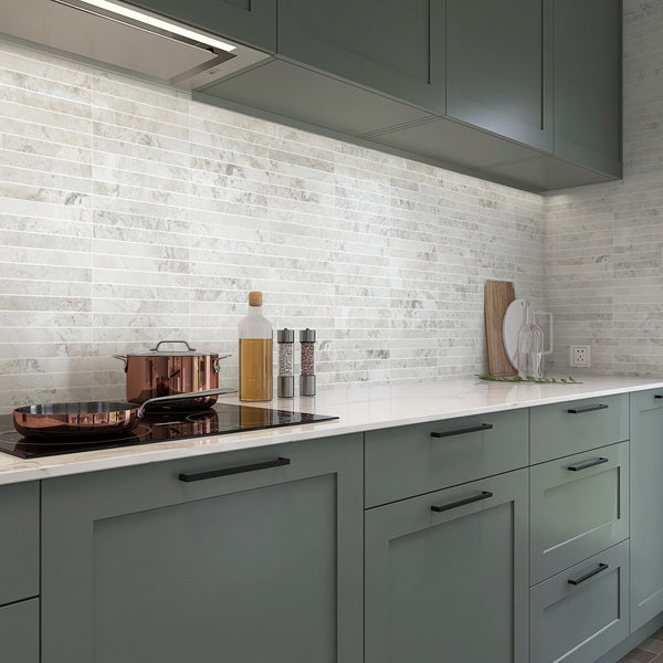 Finger Chalk Structured Silk Mosaic - lifestyle view