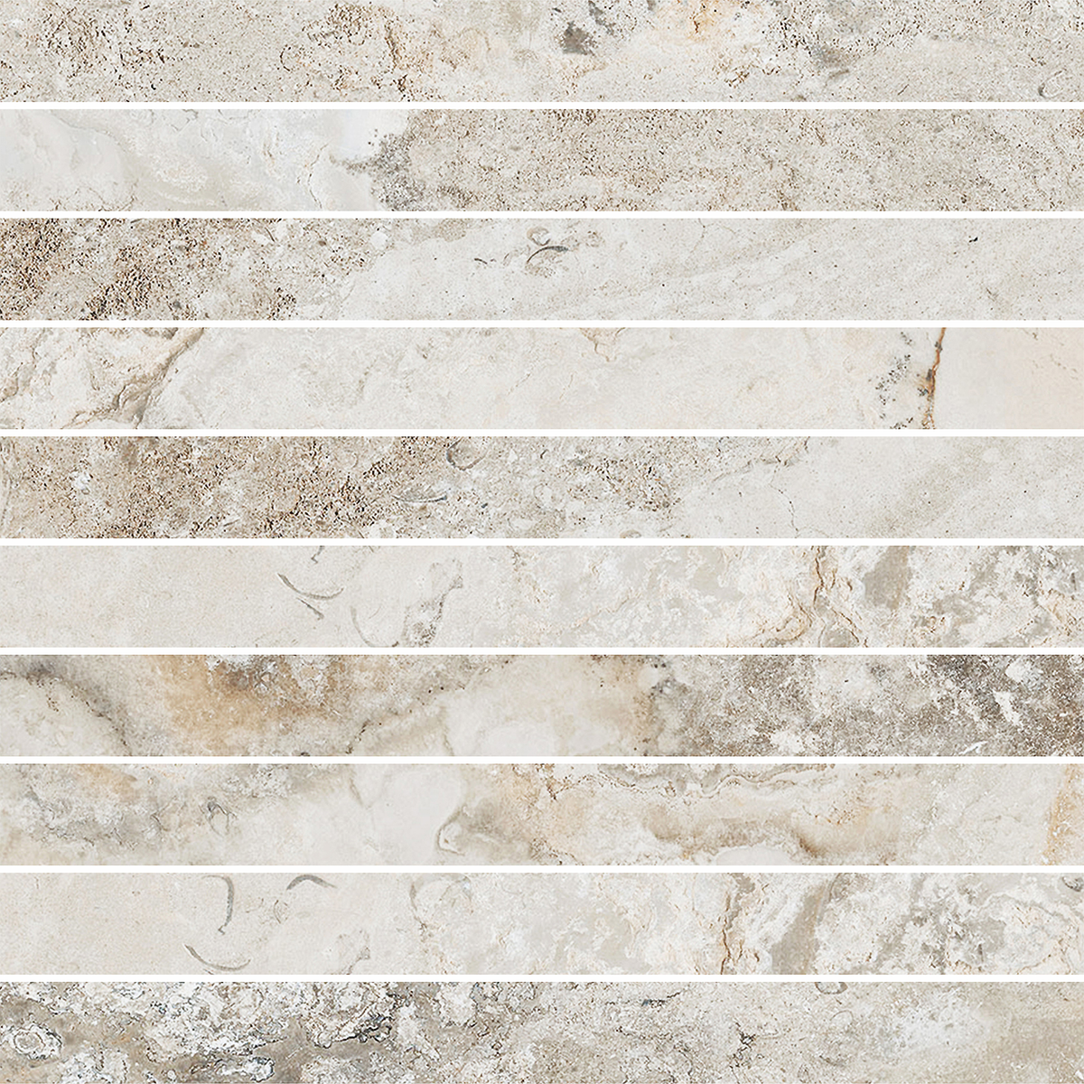 Finger Linen Structured Silk Mosaic