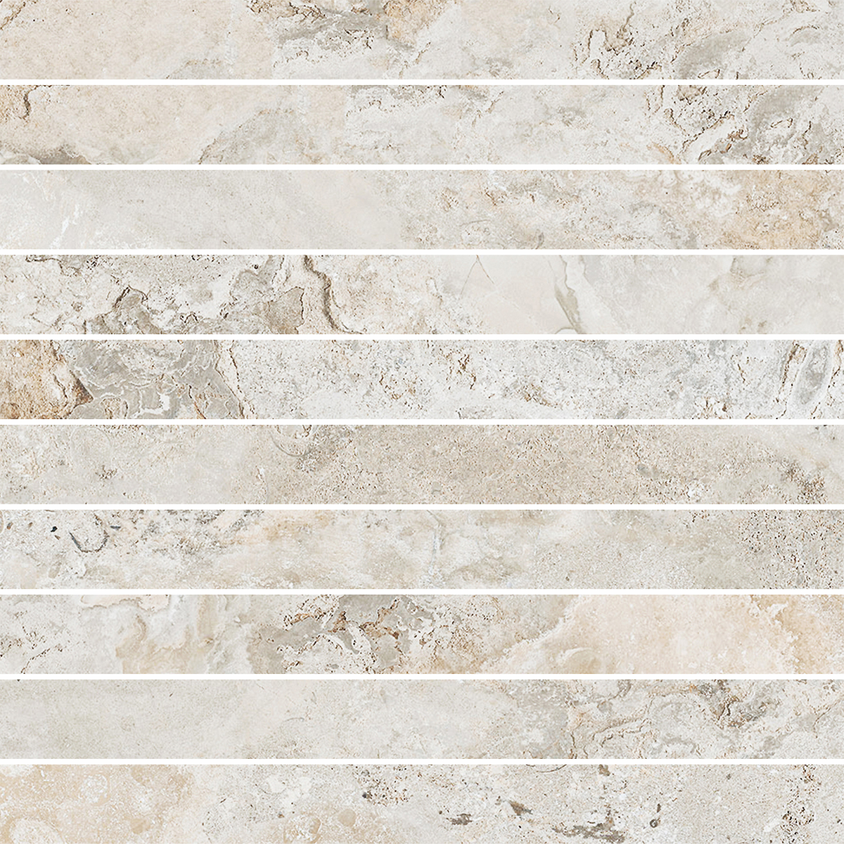 Finger Linen Structured Silk Mosaic