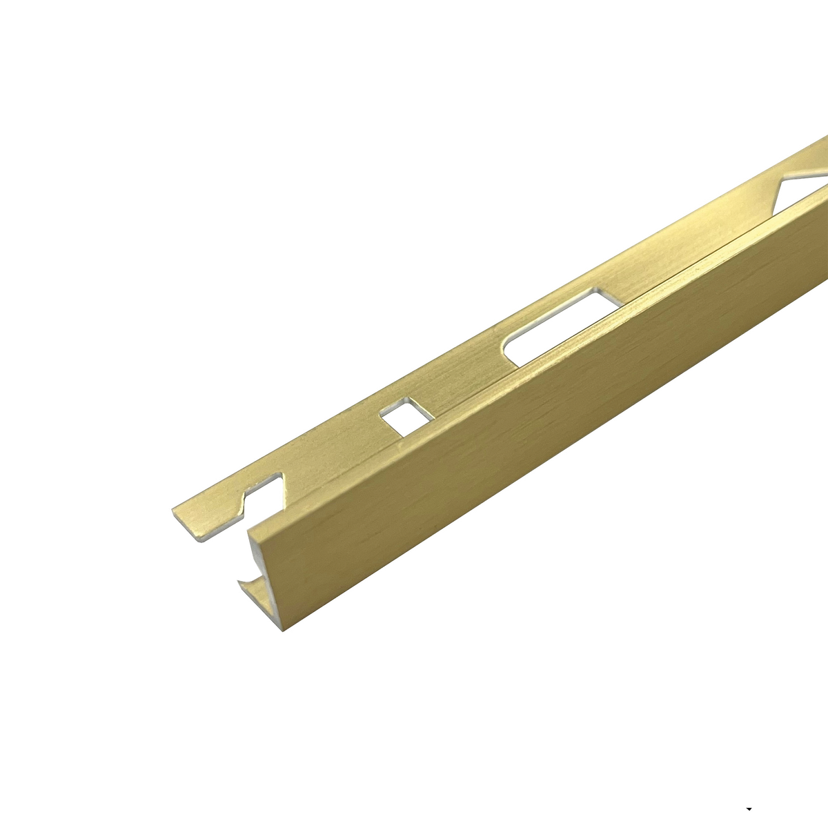 L Angle Aluminium Brushed Finish Gold Light 10 x 3000mm