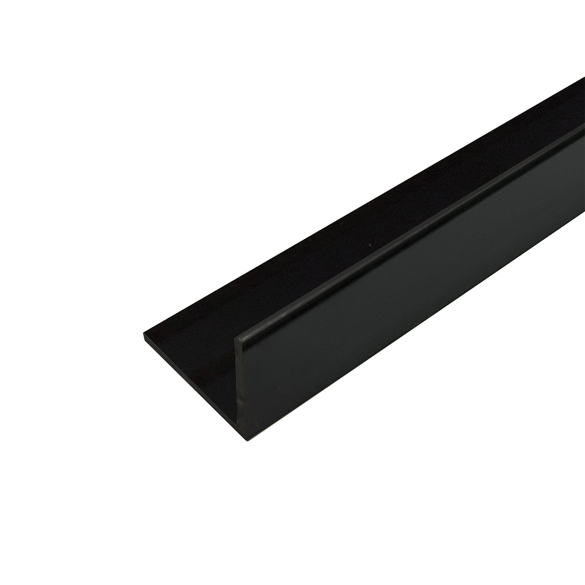 Unperforated Angle Aluminium Matt Black 50 x 50 x 1.5x3000mm
