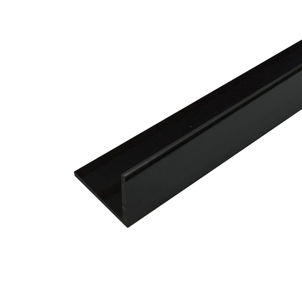 Unperforated Angle Aluminium Matt Black 32 x 32 x 1.5x3000mm