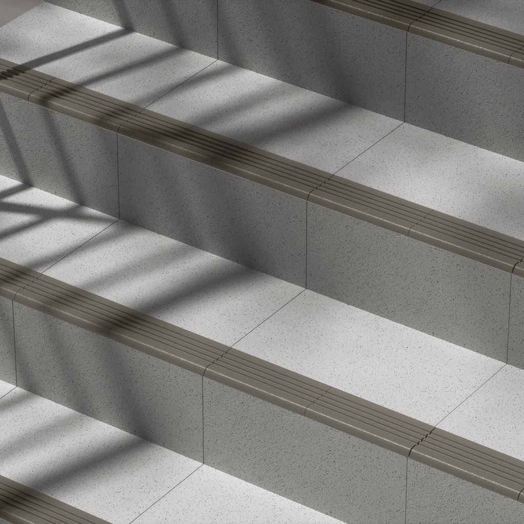 Dark Grey Embossed Textured Tile - lifestyle view