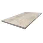 Travertine Crema Pencil Edge Structured Textured Paver (Pack of 2)