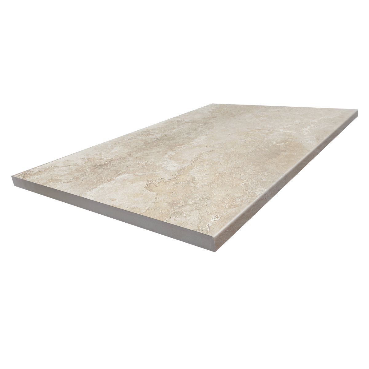 Travertine Crema Pencil Edge Structured Textured Paver (Pack of 2)