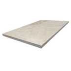 Travertine Crema Pencil Edge Structured Textured Paver (Pack of 2)