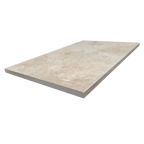 Travertine Crema Pencil Edge Structured Textured Paver (Pack of 2)