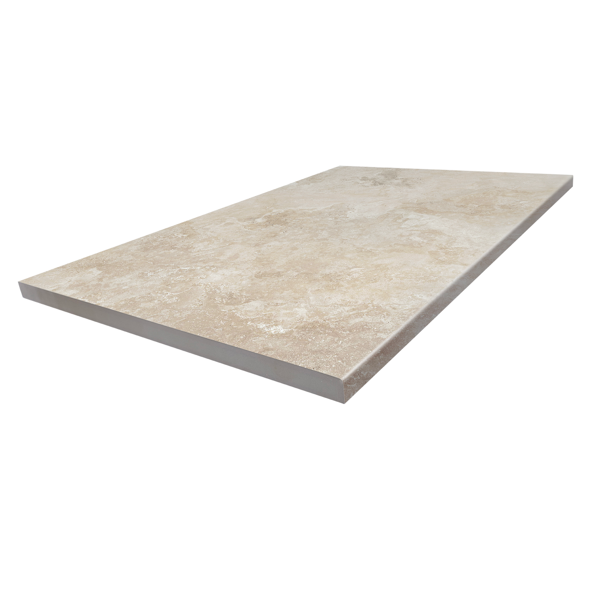 Travertine Crema Pencil Edge Structured Textured Paver (Pack of 2)