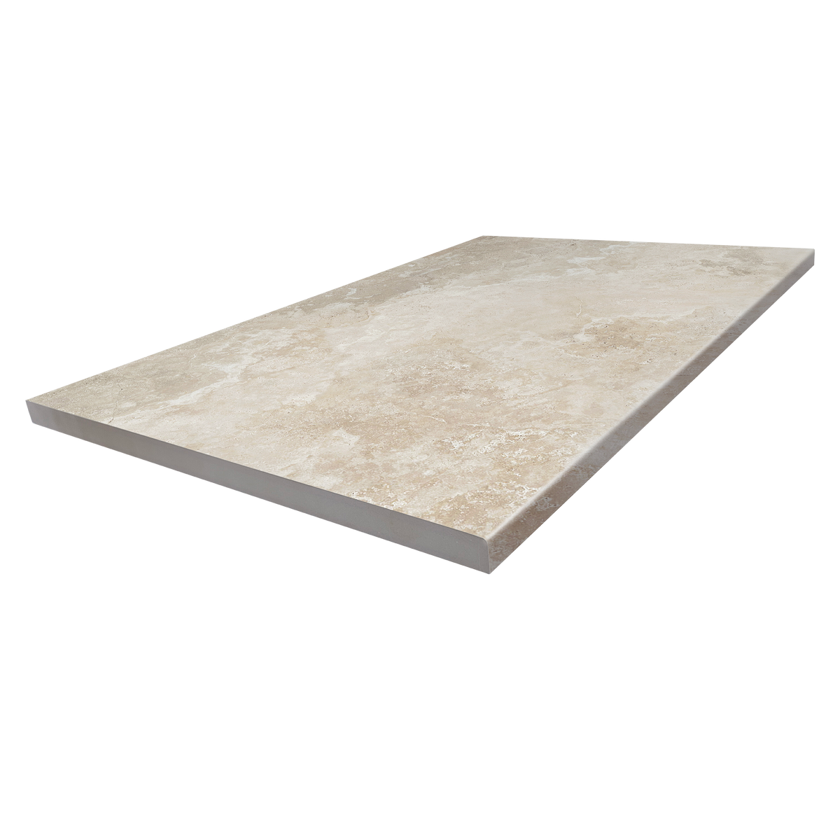 Travertine Crema Pencil Edge Structured Textured Paver (Pack of 2)