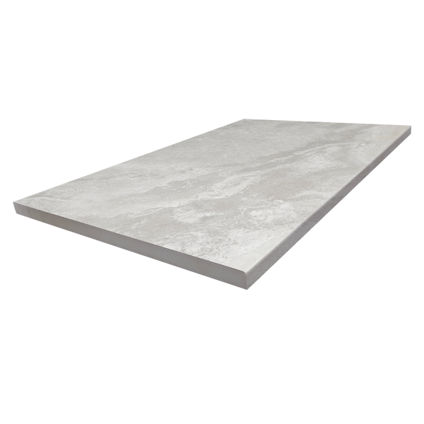 Pompeii Travertine Grigio Pencil Edge Structured Textured Paver (Pack of 2)