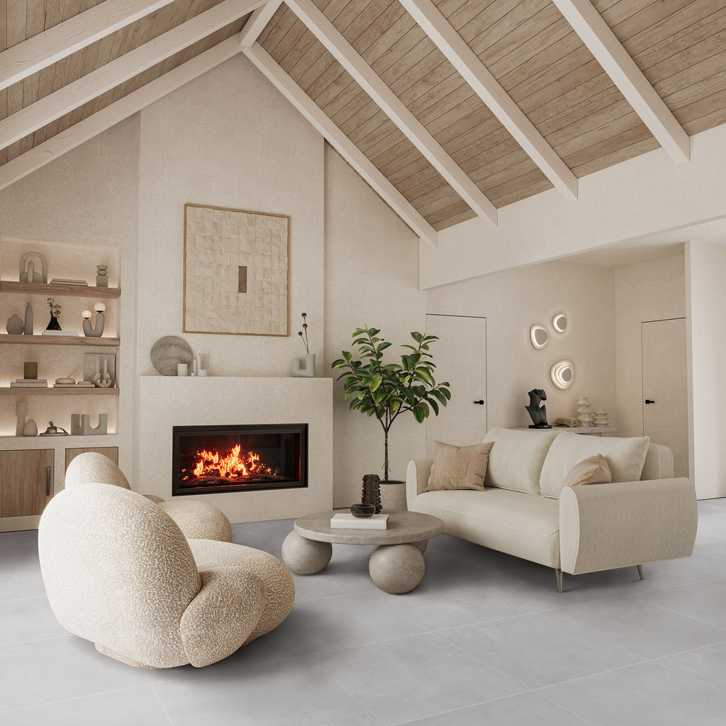 Grey Textured Tile - lifestyle view