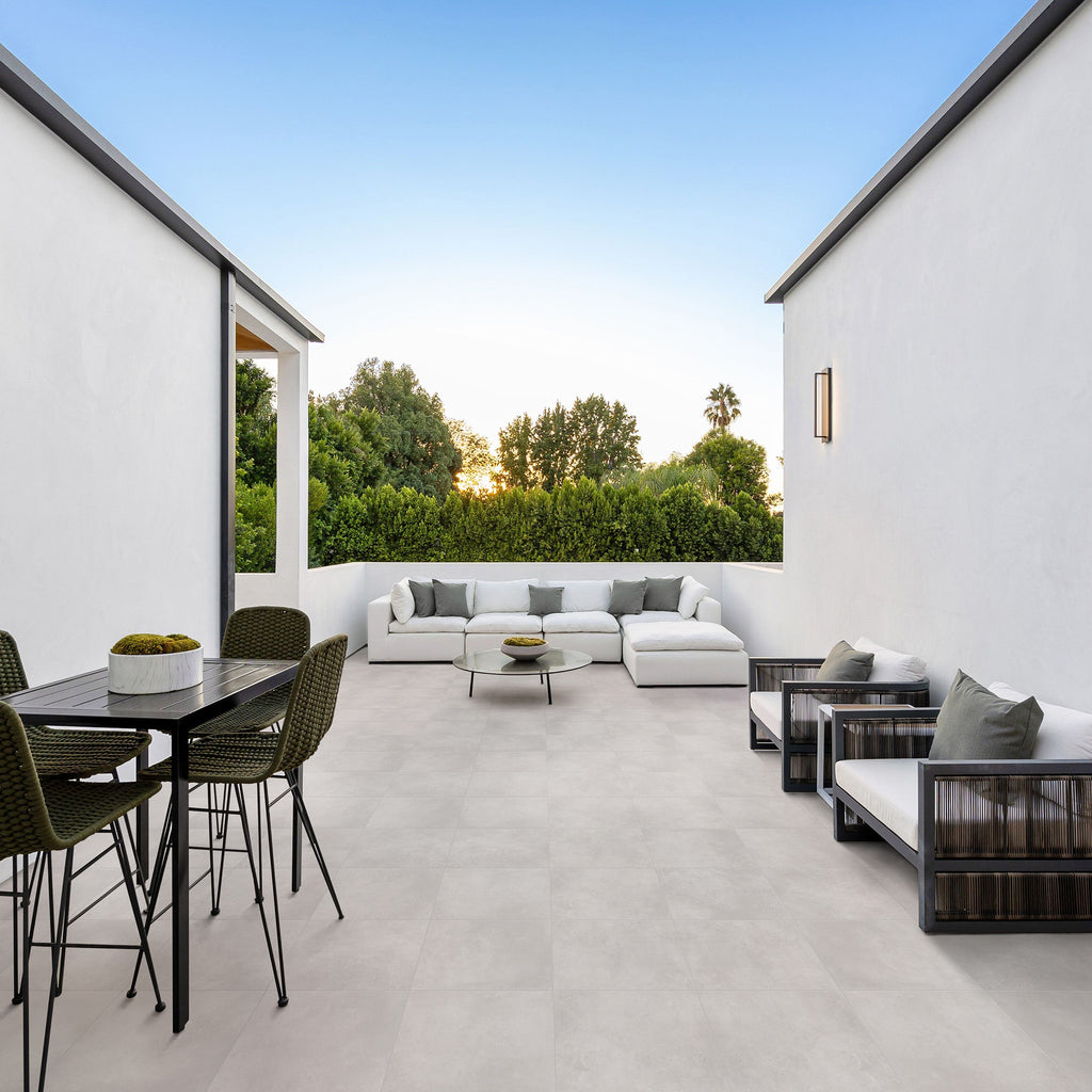 Greige Textured Tile - lifestyle view