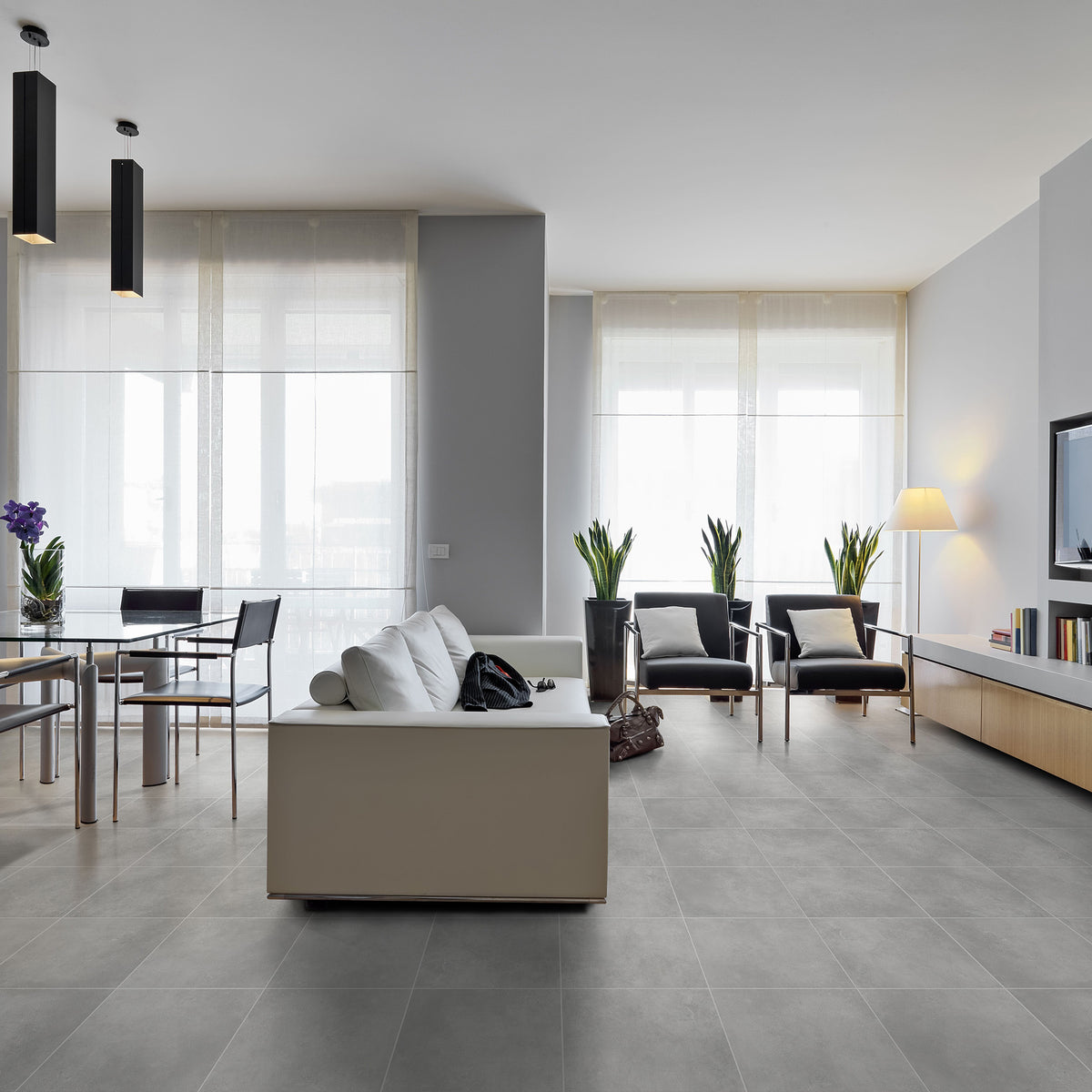 Greige Textured Tile - lifestyle view