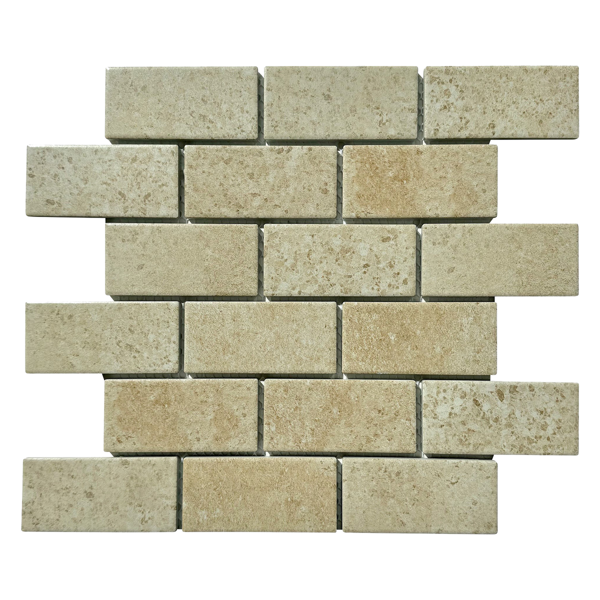 Fiorenza Beige Brickbond Matt Mosaic