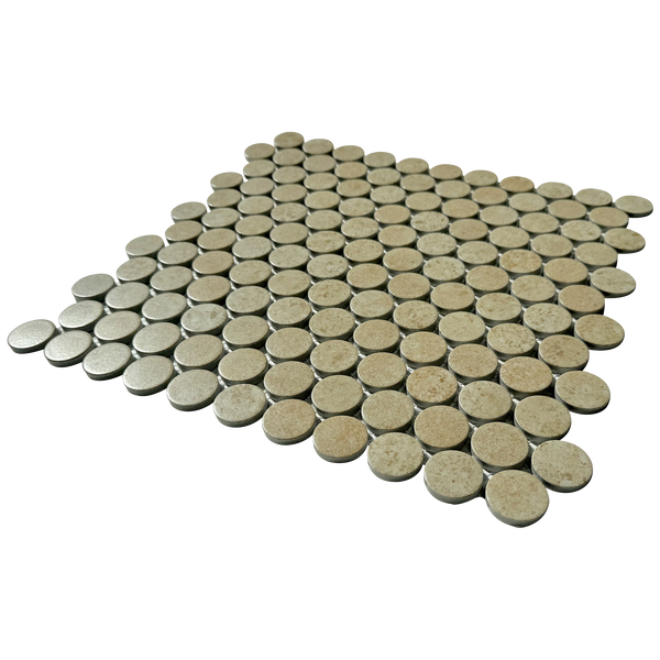 Beige Penny Matt Mosaic