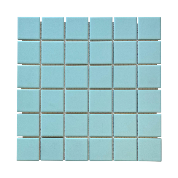 Regency-Square Duck Egg Square Textured Mosaic