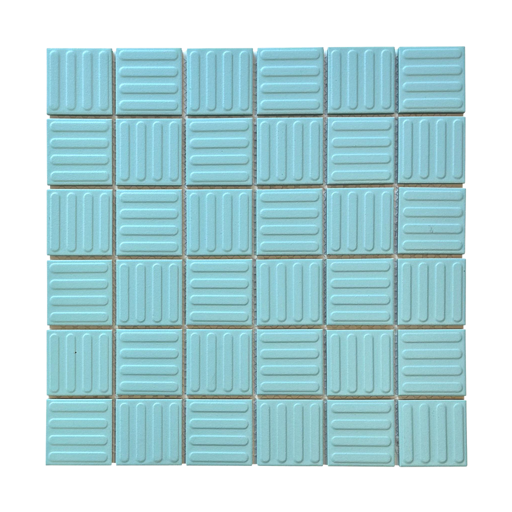 Regency-Contour Duck Egg Contour Embossed Textured Mosaic