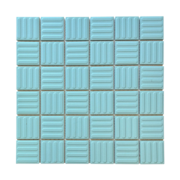 Regency-Contour Duck Egg Contour Embossed Textured Mosaic