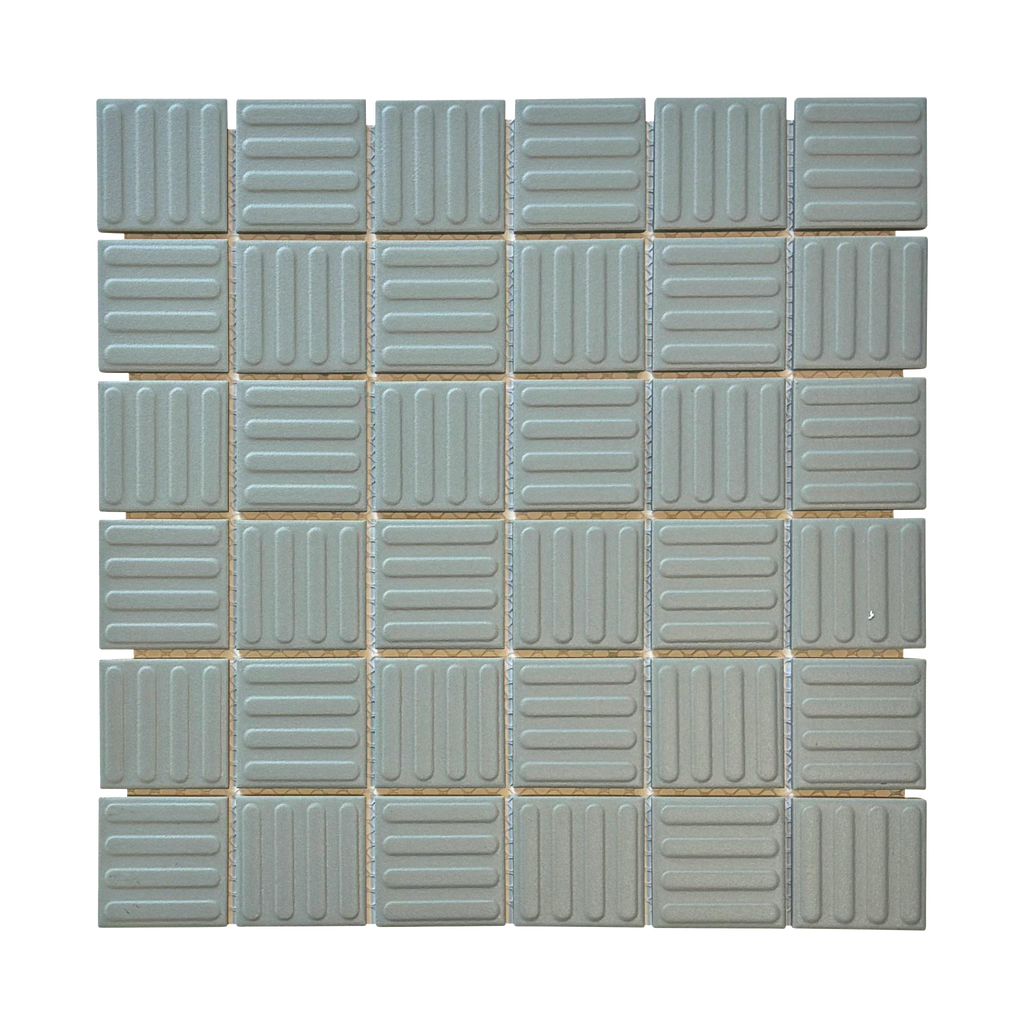 Regency-Contour Sage Contour Embossed Textured Mosaic