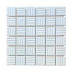 Regency-Contour White Contour Embossed Textured Mosaic