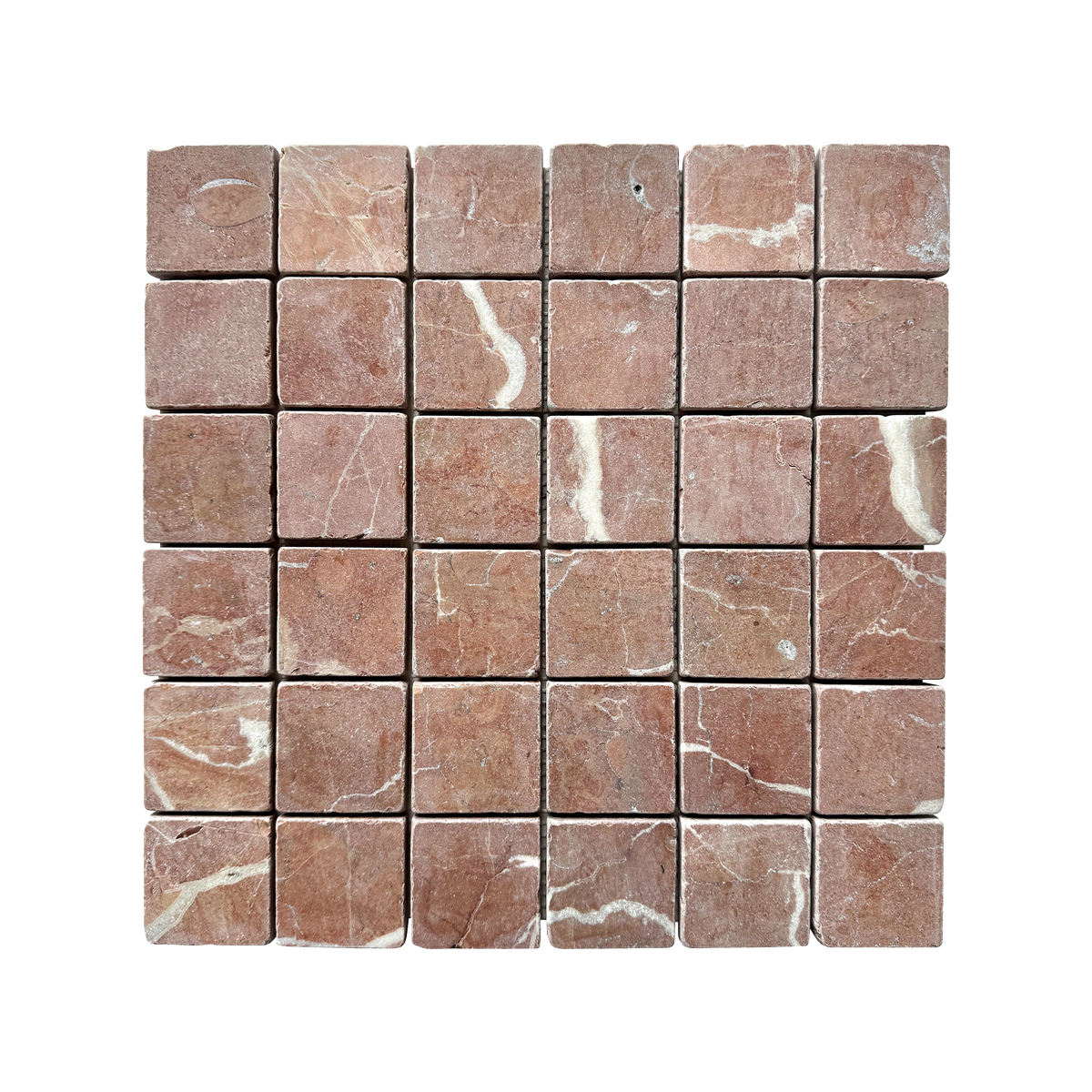 Natural Marble Rosso Square Tumbled