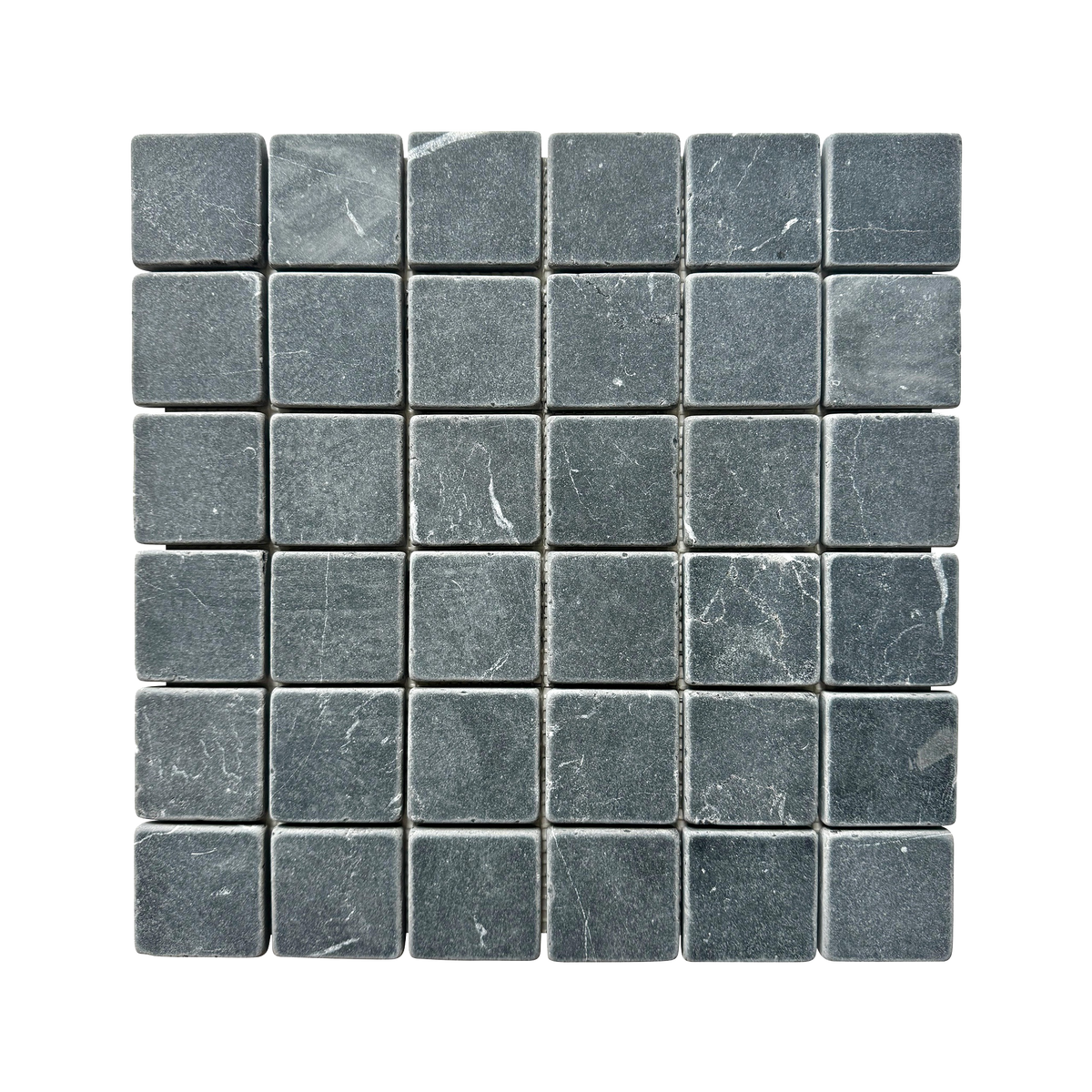 Natural Marble Nero Marquina Square Tumbled Mosaic