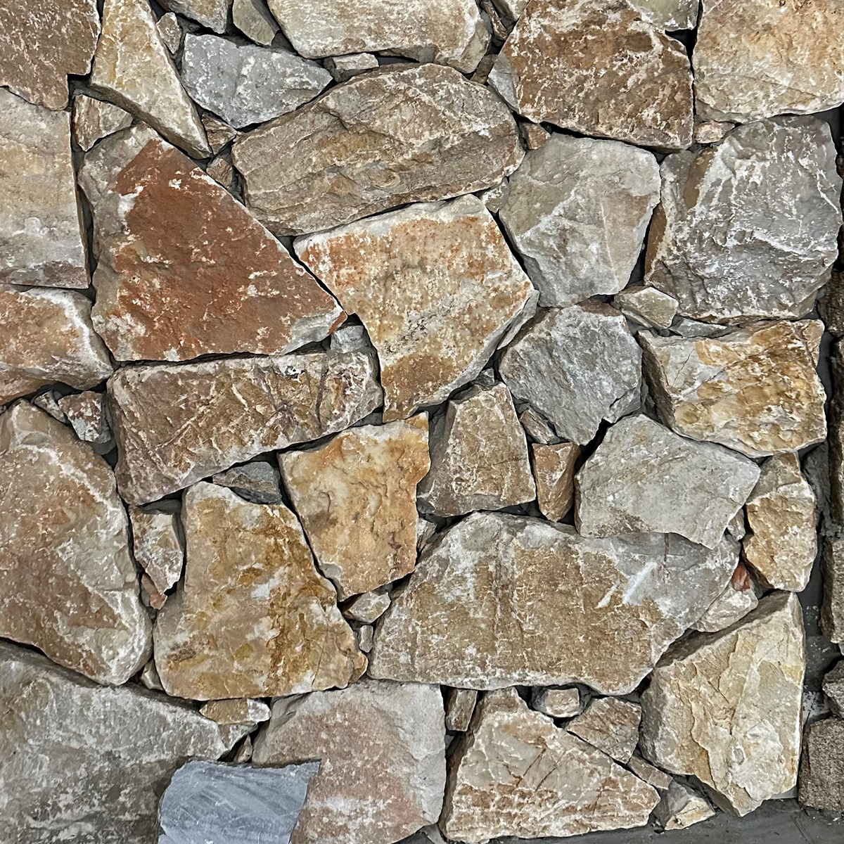 Natural Stone Multicolour Quartzite Random Structured (Pack of 1m2)