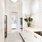Grey Spring Structured Textured Tile - lifestyle view