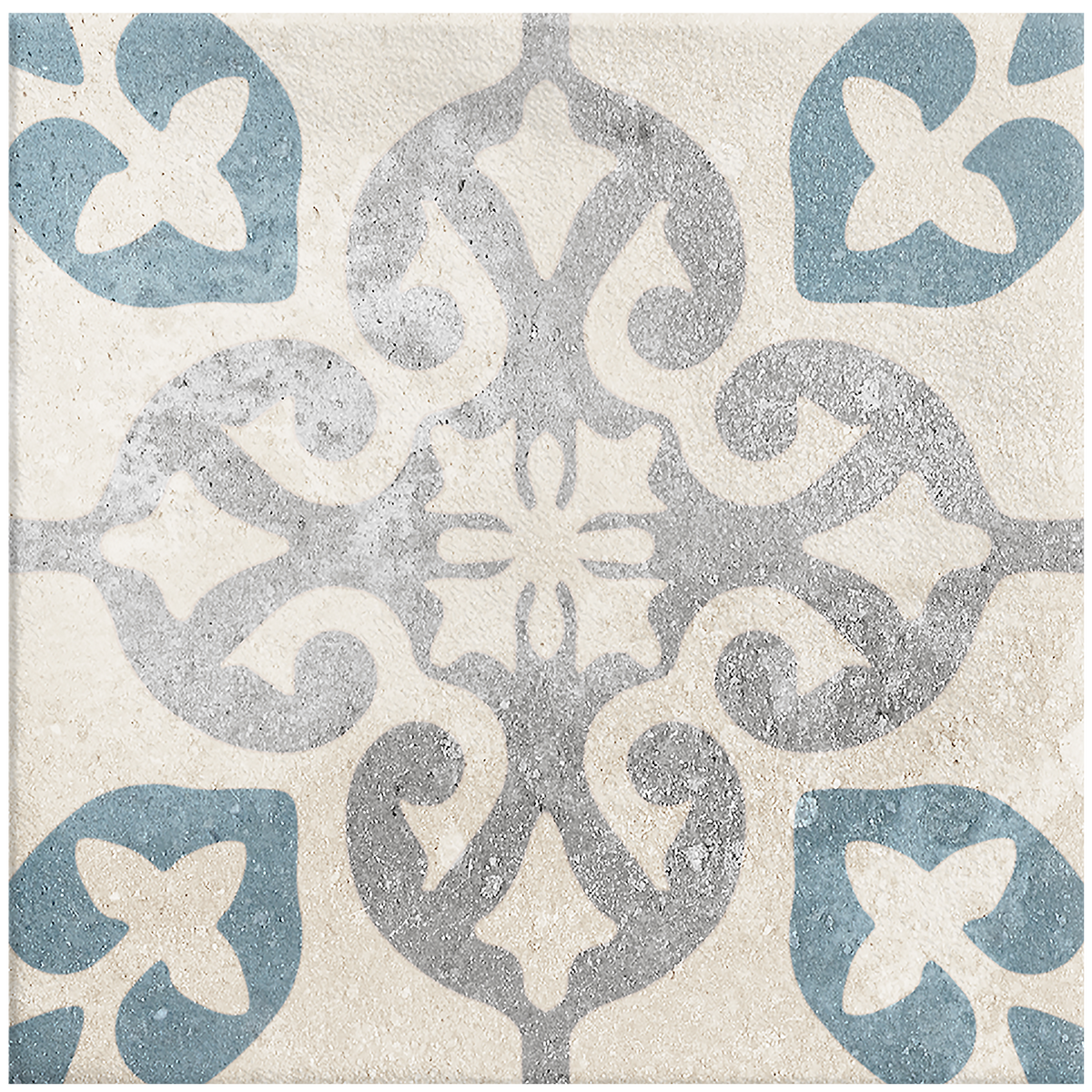 Blue Spring Structured Textured Tile Sample