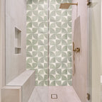 Green Moon Structured Textured Tile - lifestyle view