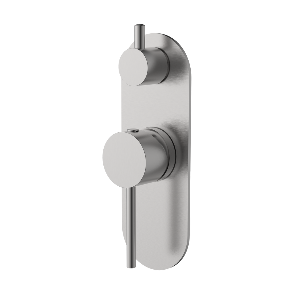 Wall/Shower Mixer W Divertor Trim Kit Brushed Nickel
