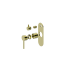 Wall/Shower Mixer W Divertor Trim Kit Brushed Gold