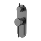 Wall/Shower Mixer W Divertor Trim Kit Brushed Gun Metal