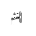 Wall/Shower Mixer W Divertor Trim Kit Brushed Gun Metal