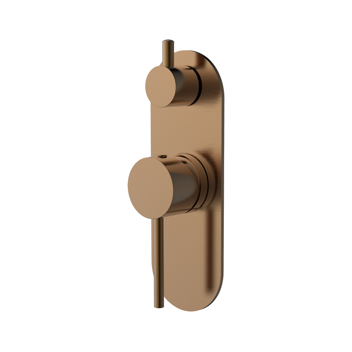 Wall/Shower Mixer W Divertor Trim Kit Brushed Copper