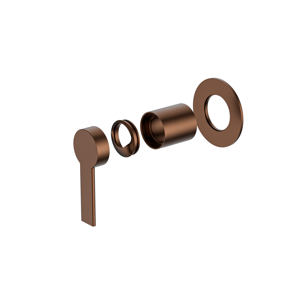 Wall/Shower Mixer Trim Kit Brushed Copper