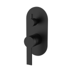 Wall/Shower Mixer W Divertor Trim Kit Matte Black