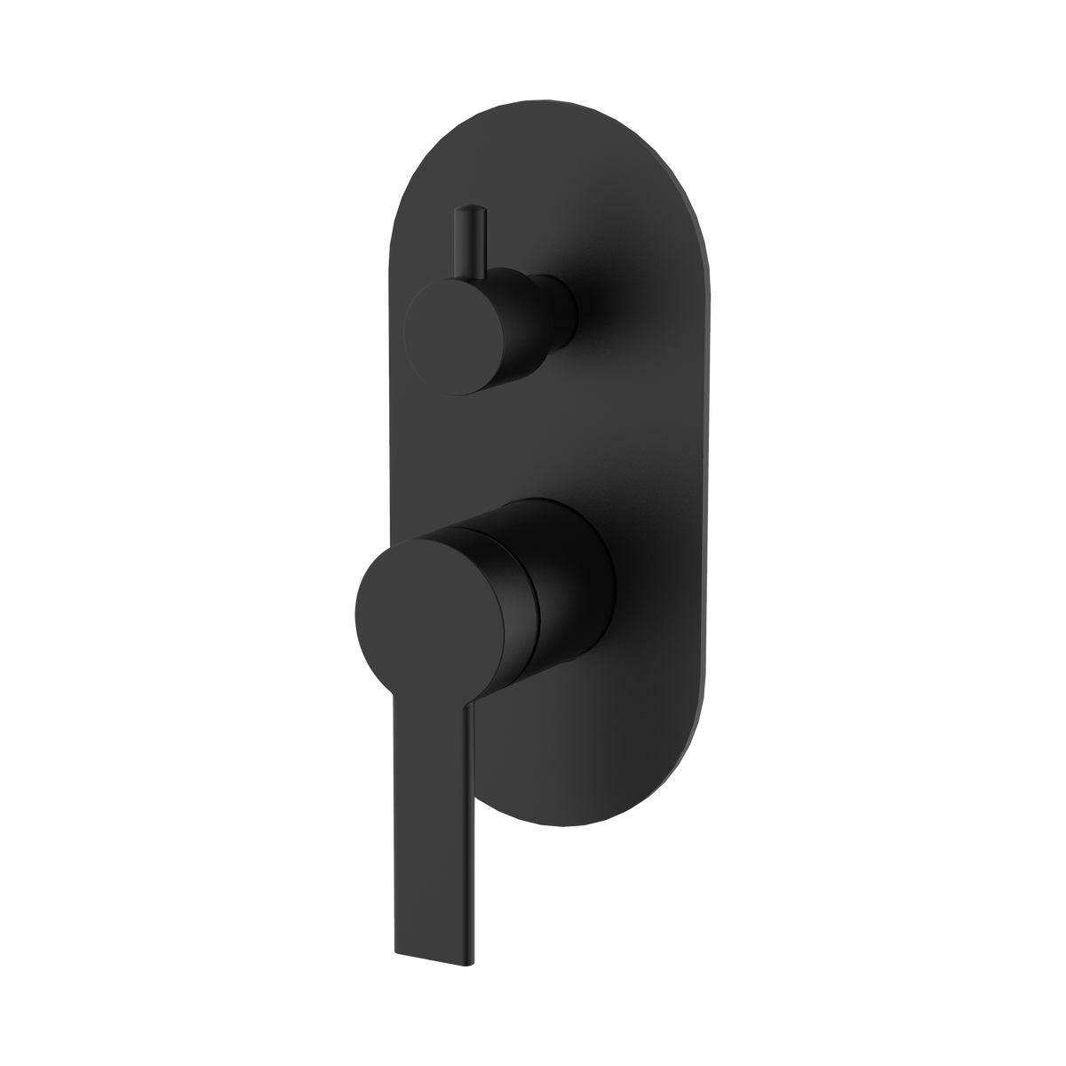 Wall/Shower Mixer W Divertor Trim Kit Matte Black