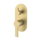 Wall/Shower Mixer W Divertor Trim Kit Brushed Gold