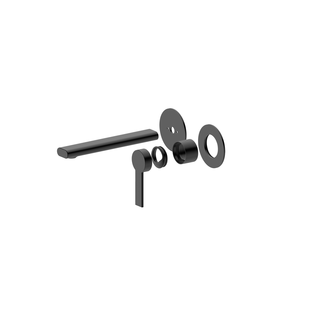 Wall Basin Set 200 Trim Kit Matte Black