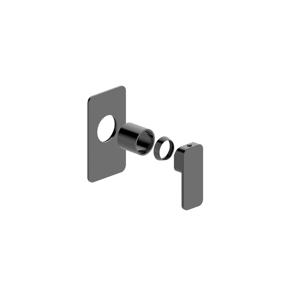 Wall/Shower Mixer Trim Kit Brushed Gun Metal