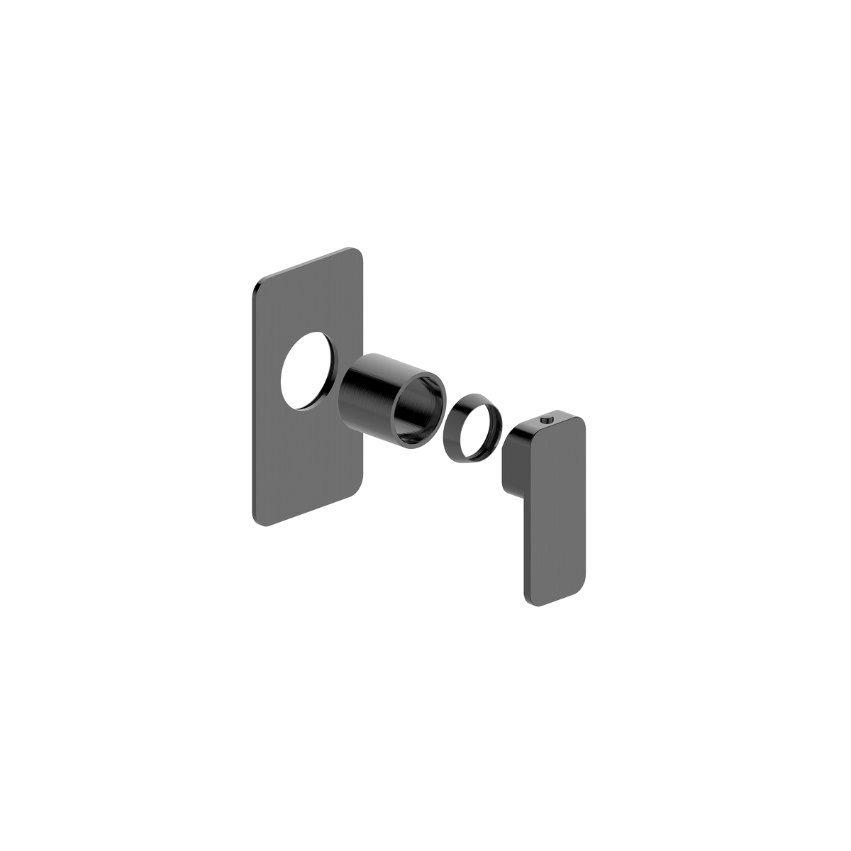 Wall/Shower Mixer Trim Kit Brushed Gun Metal