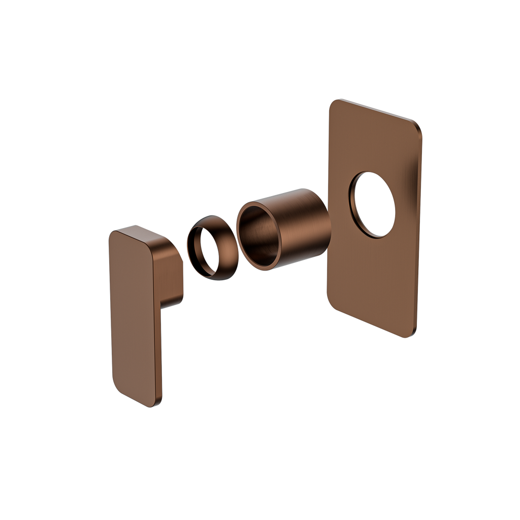 Wall/Shower Mixer Trim Kit Brushed Copper