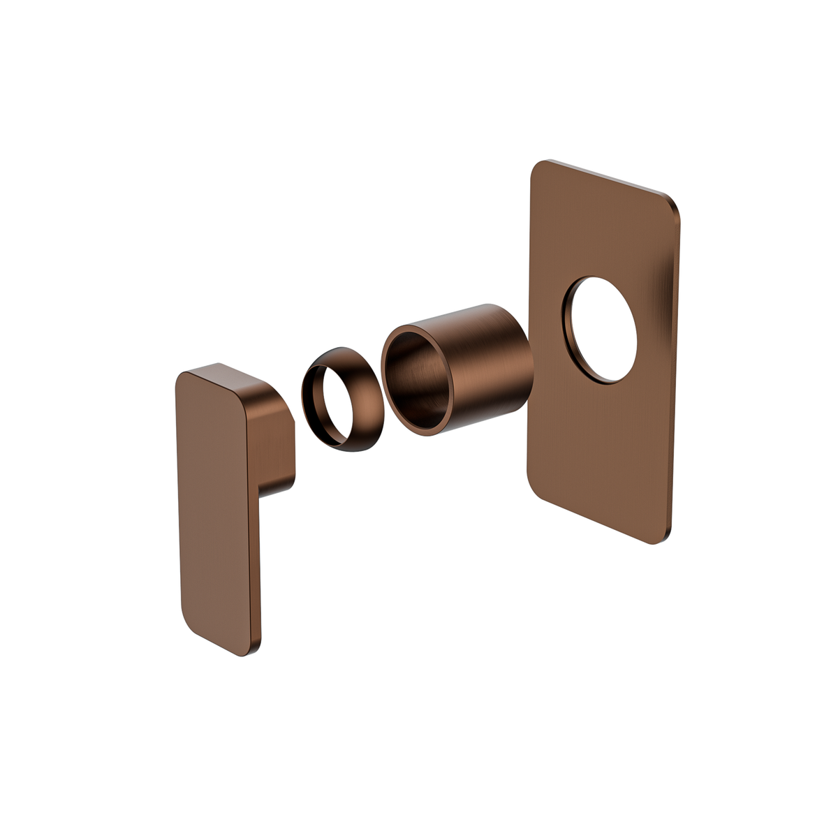 Wall/Shower Mixer Trim Kit Brushed Copper